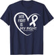 Her Fight Is My Fight Lung Cancer Awareness T-Shirt - T-Shirt | Navy