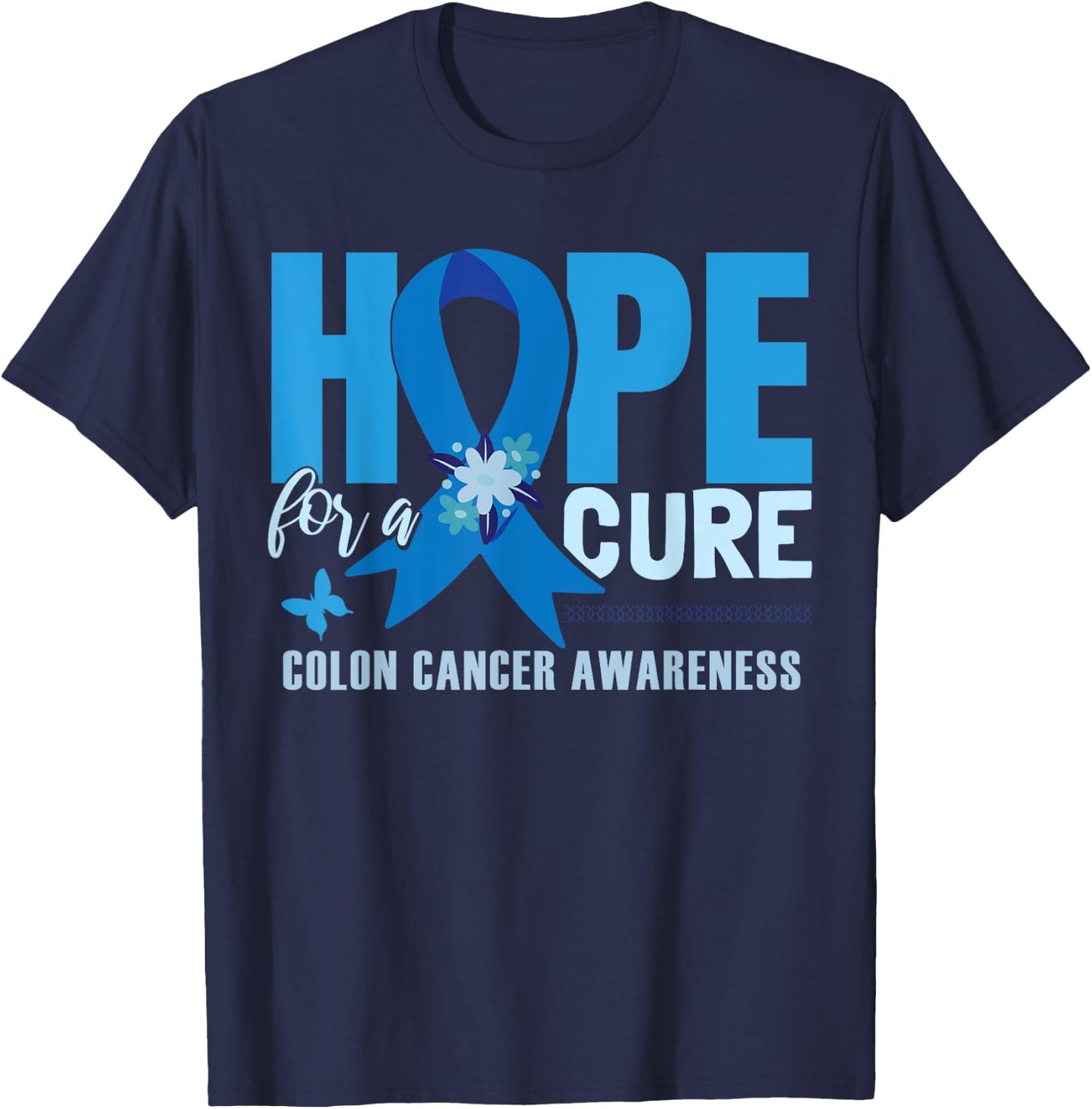 Colon Cancer Awareness T-Shirt - T-Shirt | Navy