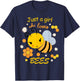 Just a Girl Who Loves Bees T-Shirt - T-Shirt | Navy