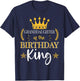 Granddaughter of the Birthday King Theme Party Bday T-Shirt - T-Shirt | Navy