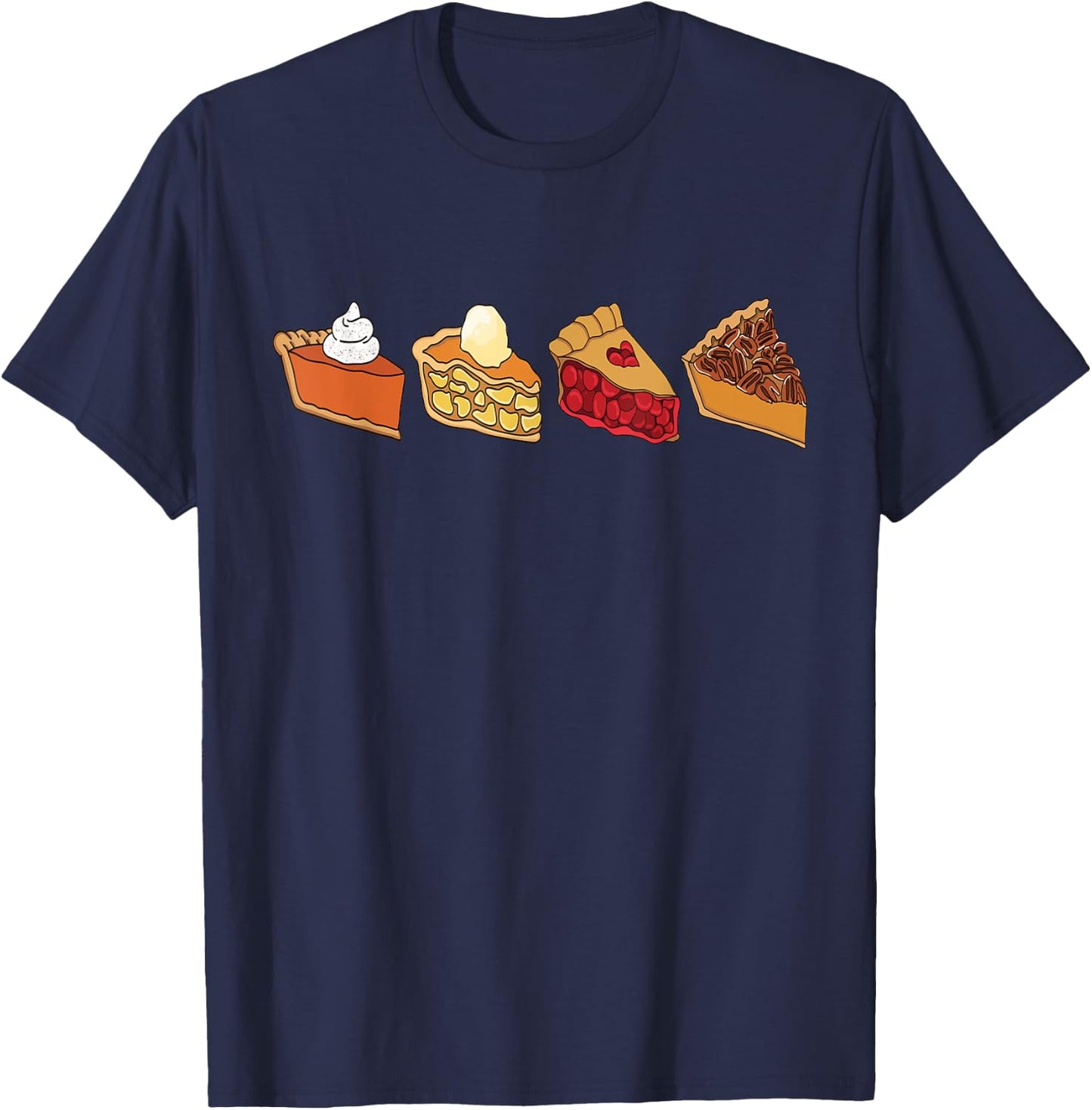 Thanksgiving Cutie Pie Dinner Pumpkin Pie Kids Girls T-Shirt - T-Shirt | Navy