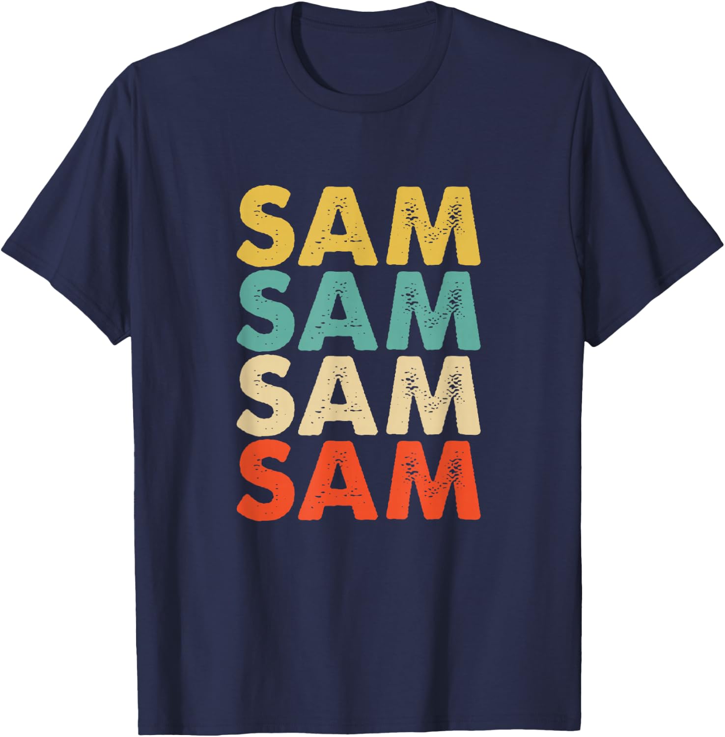 Sam Name T-Shirt - T-Shirt | Navy