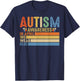 Retro IN APRIL WE WEAR BLUE Puzzle Autism Awareness Month T-Shirt - T-Shirt | Navy