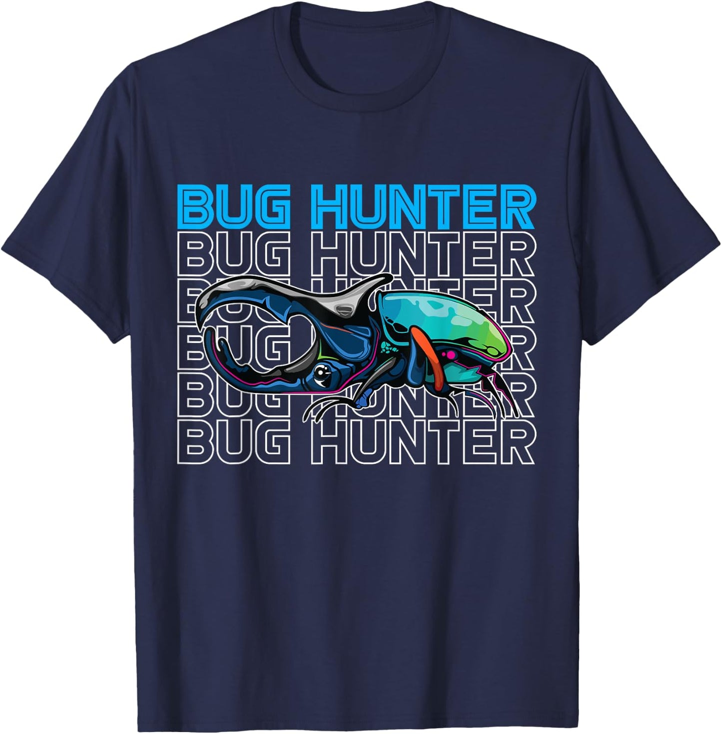 Bug Catcher and Bug Hunter Apparel for Kids Kids Bug Hunter Entomologist Insects T-Shirt - T-Shirt | Navy