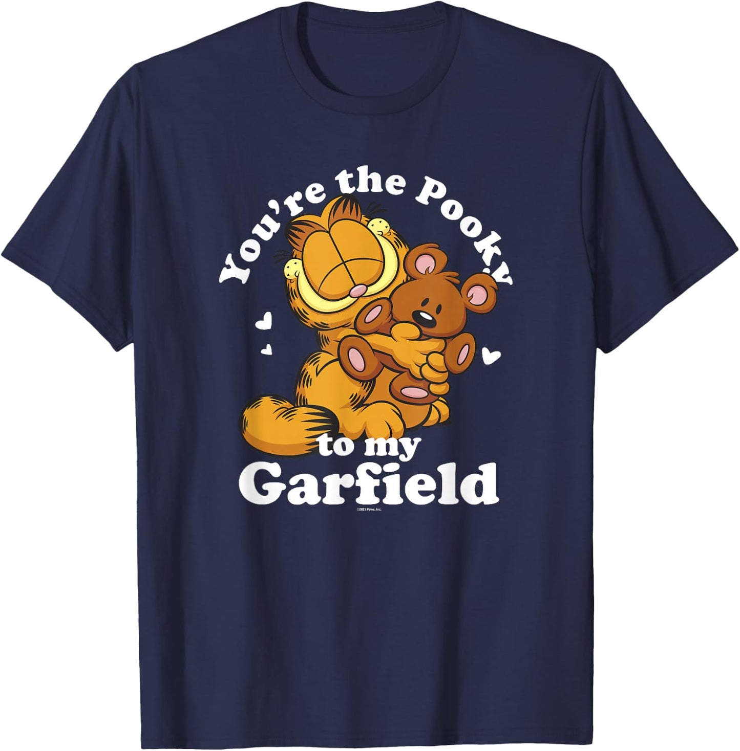 Garfield Valentine's Day You're The Pooky to My Garfield T-Shirt - T-Shirt | Navy