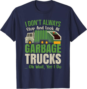 Recycling Day Kids Funny Garbage Truck Toddler Recycle T-Shirt - T-Shirt | Navy
