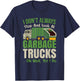 Recycling Day Kids Funny Garbage Truck Toddler Recycle T-Shirt - T-Shirt | Navy