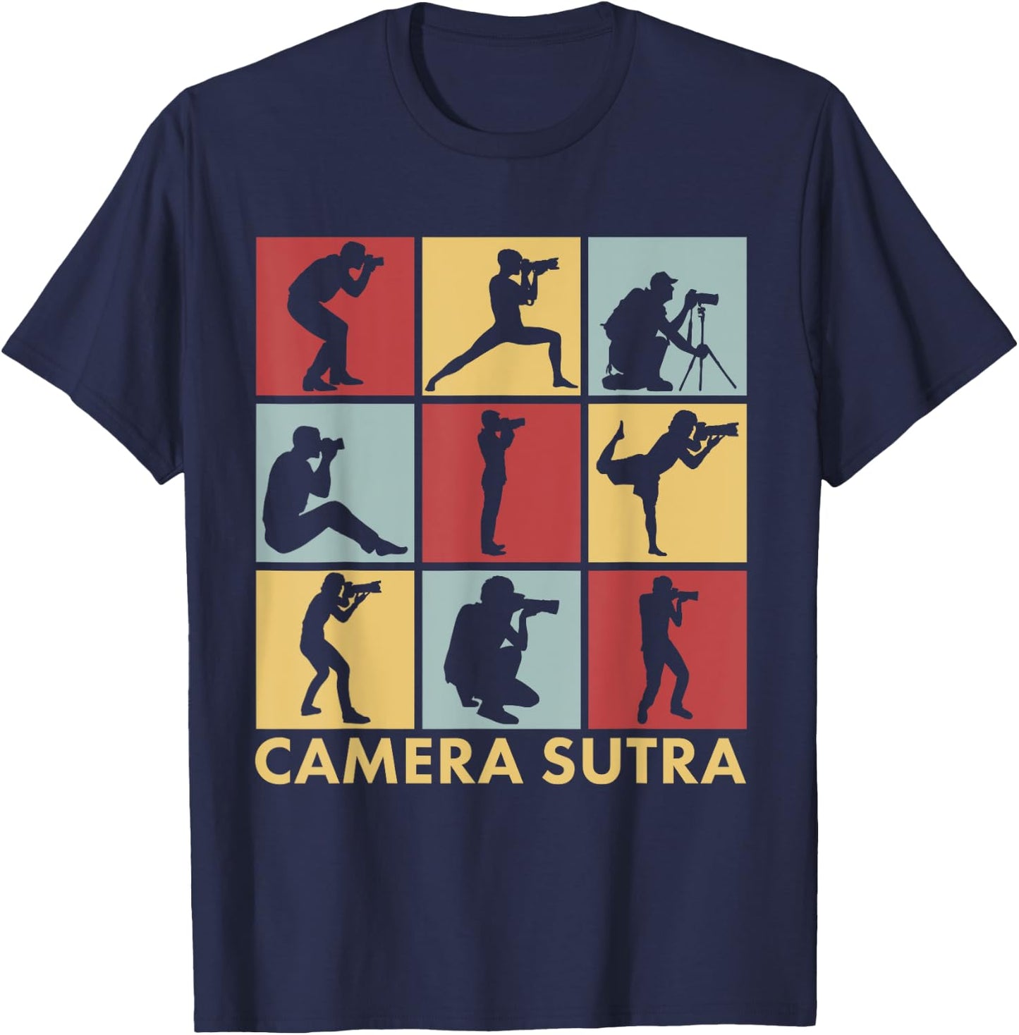 Camera Sutra Photographer Photography Camera T-Shirt - T-Shirt | Navy