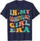 In My Cosmetology Girl Era Groovy Cosmetologist T-Shirt - T-Shirt | Navy