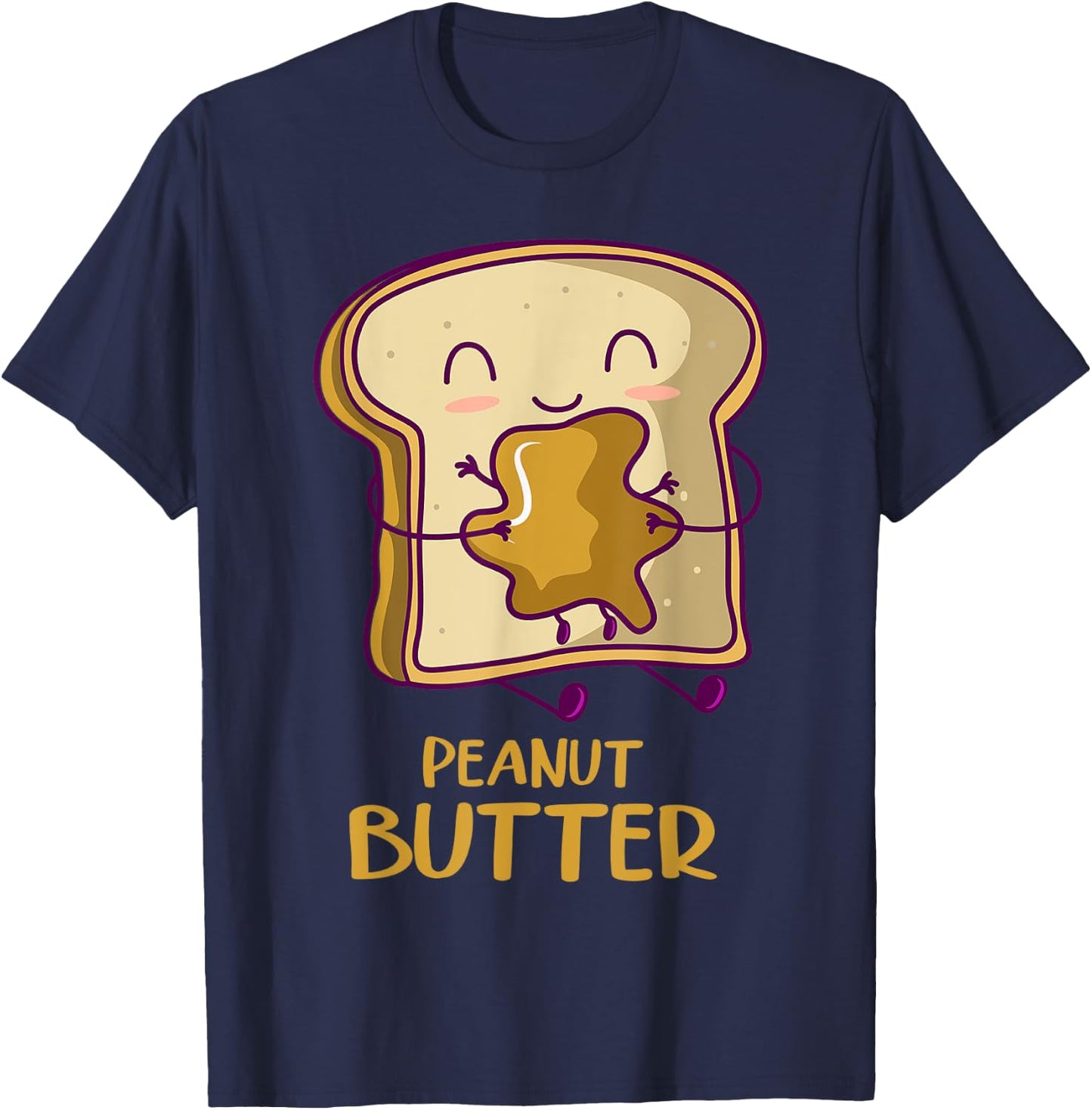 PB&J Peanut Butter Jelly Bread Jam Family Matching Halloween T-Shirt - T-Shirt | Navy