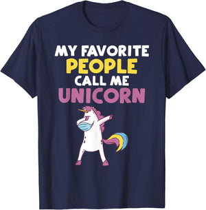 My favorite People call me Unicorn T-Shirt - T-Shirt | Navy