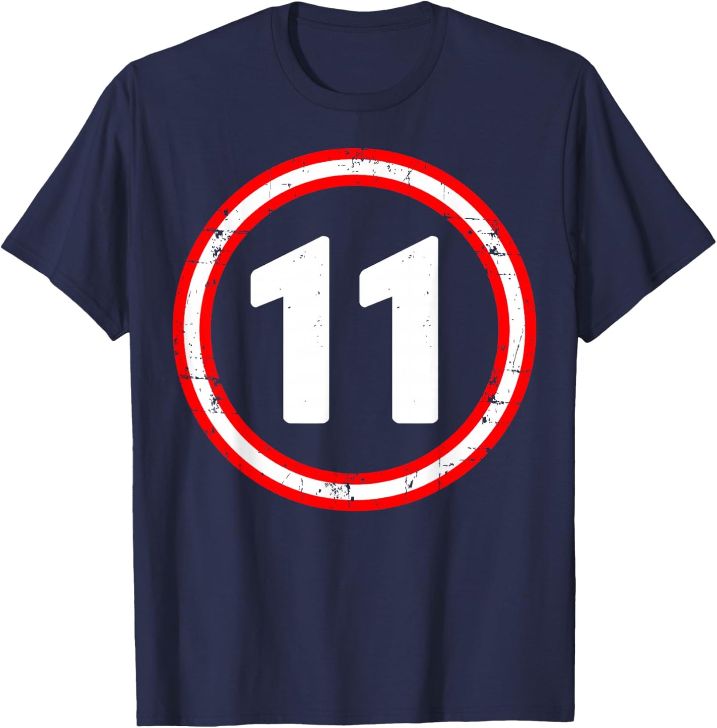 11th Birthday of Boy or Girl, 11 Years Old, Eleven T-Shirt - T-Shirt | Navy