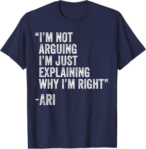Ari Quote Funny Birthday Custom Name Idea Engineer T-Shirt - T-Shirt | Navy