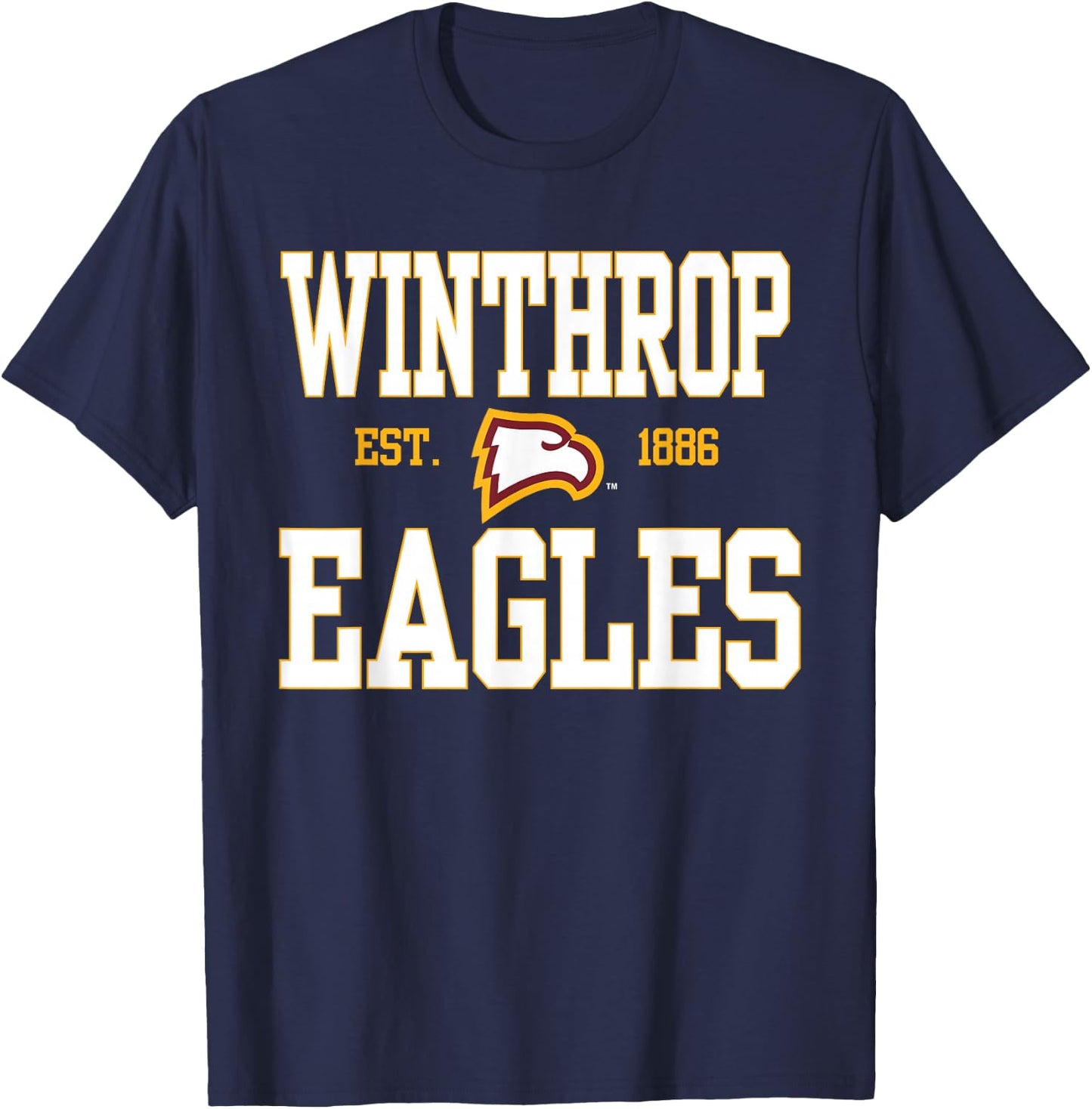 Winthrop Eagles | Official NCAA Merch | NCAFWNT01 T-Shirt - T-Shirt | Navy