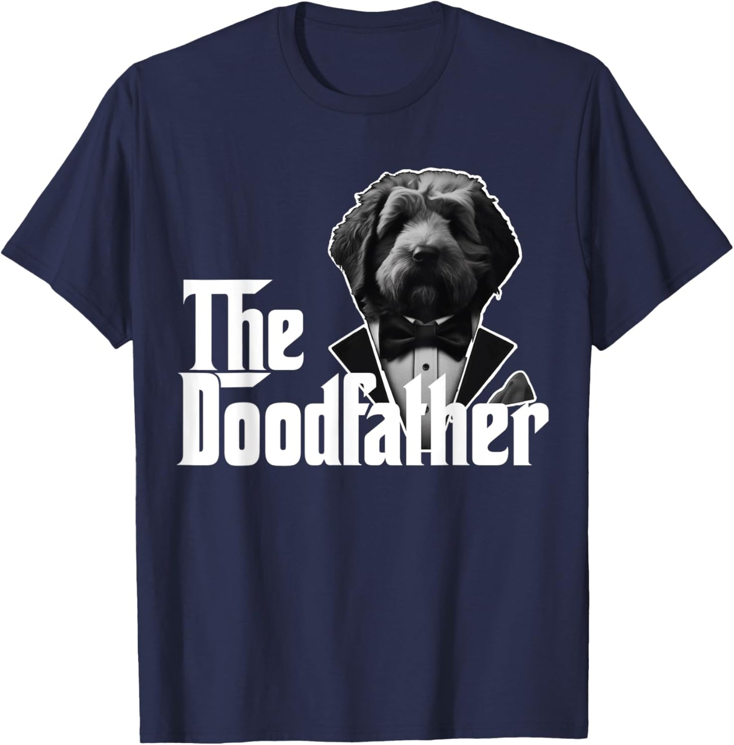 The Doodfather Golden Doodle for Doodle Dads Gift T-Shirt - T-Shirt | Navy