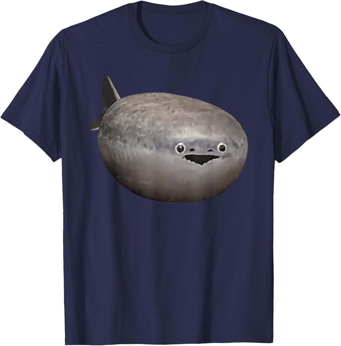 Sacabambaspis Fish Meme Realistic T-Shirt - T-Shirt | Navy