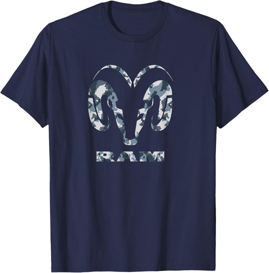 RAM Trucks Winter Camo Logo T-Shirt - T-Shirt | Navy