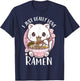 Ramen Cat Anime I Just Really Love Ramen T-Shirt - T-Shirt | Navy