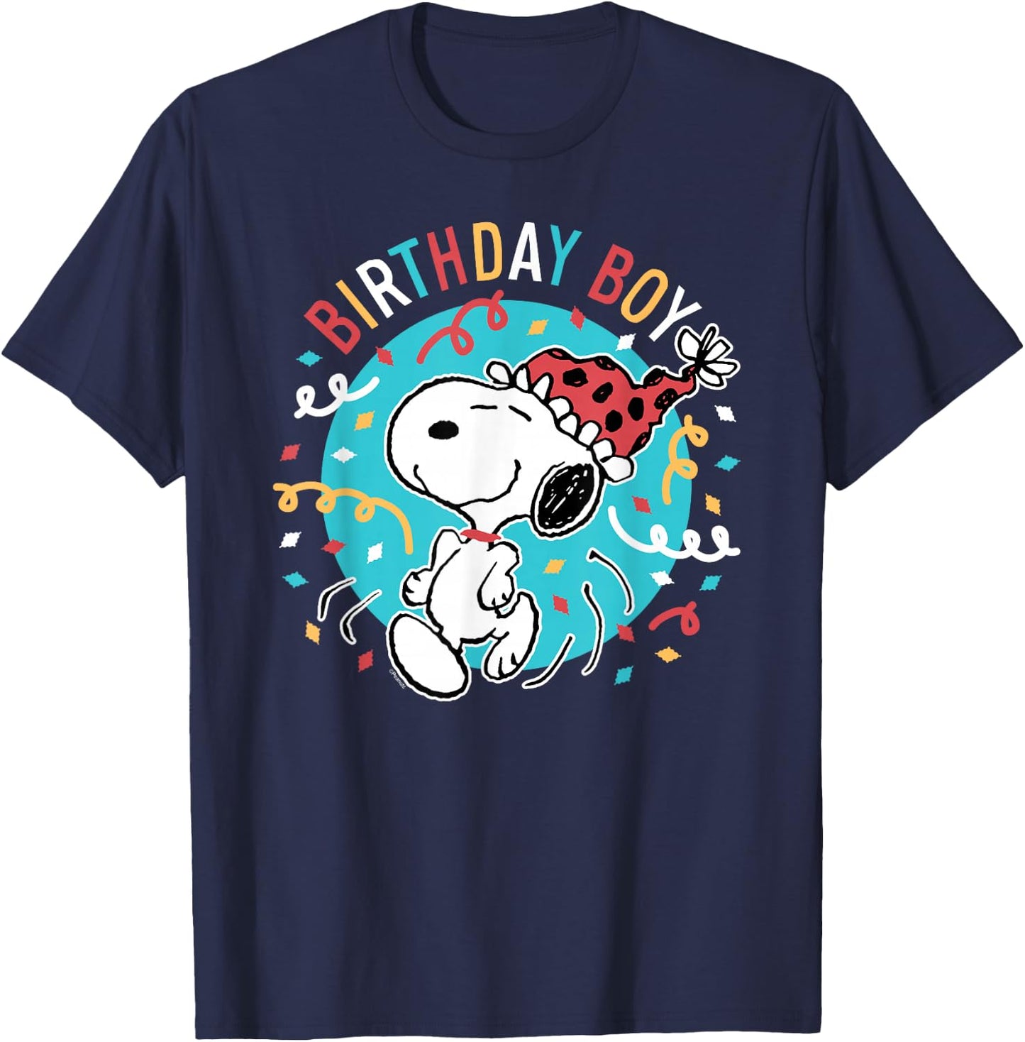 Peanuts - Birthday Boy T-Shirt - T-Shirt | Navy