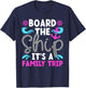 It's A Family Cruise Trip 2025 Family Cruising Vacation T-Shirt - T-Shirt | Navy