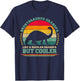 Brontosaurus Grandpa Like A Regular Grandpa Father's Day T-Shirt - T-Shirt | Navy