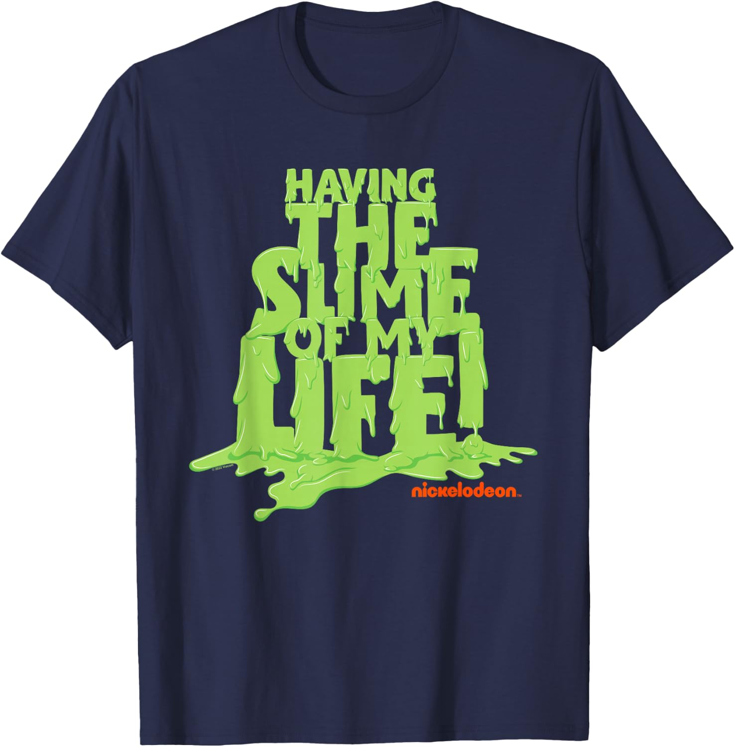 Nickelodeon Slime Having The Slime of My Life T-Shirt - T-Shirt | Navy