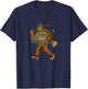 Flounder Fishing Bigfoot Fishermen T-Shirt - T-Shirt | Navy