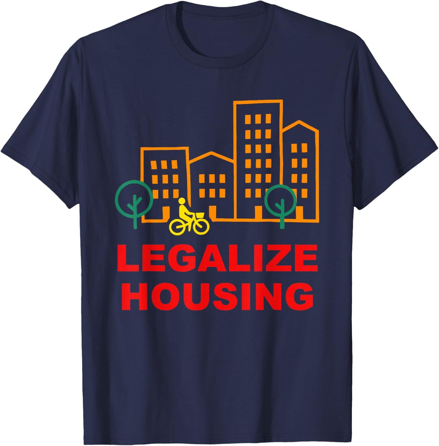 Legalize Housing Retro Vintage T-Shirt - T-Shirt | Navy