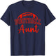Football Aunt Matching Family Football T-Shirt - T-Shirt | Navy