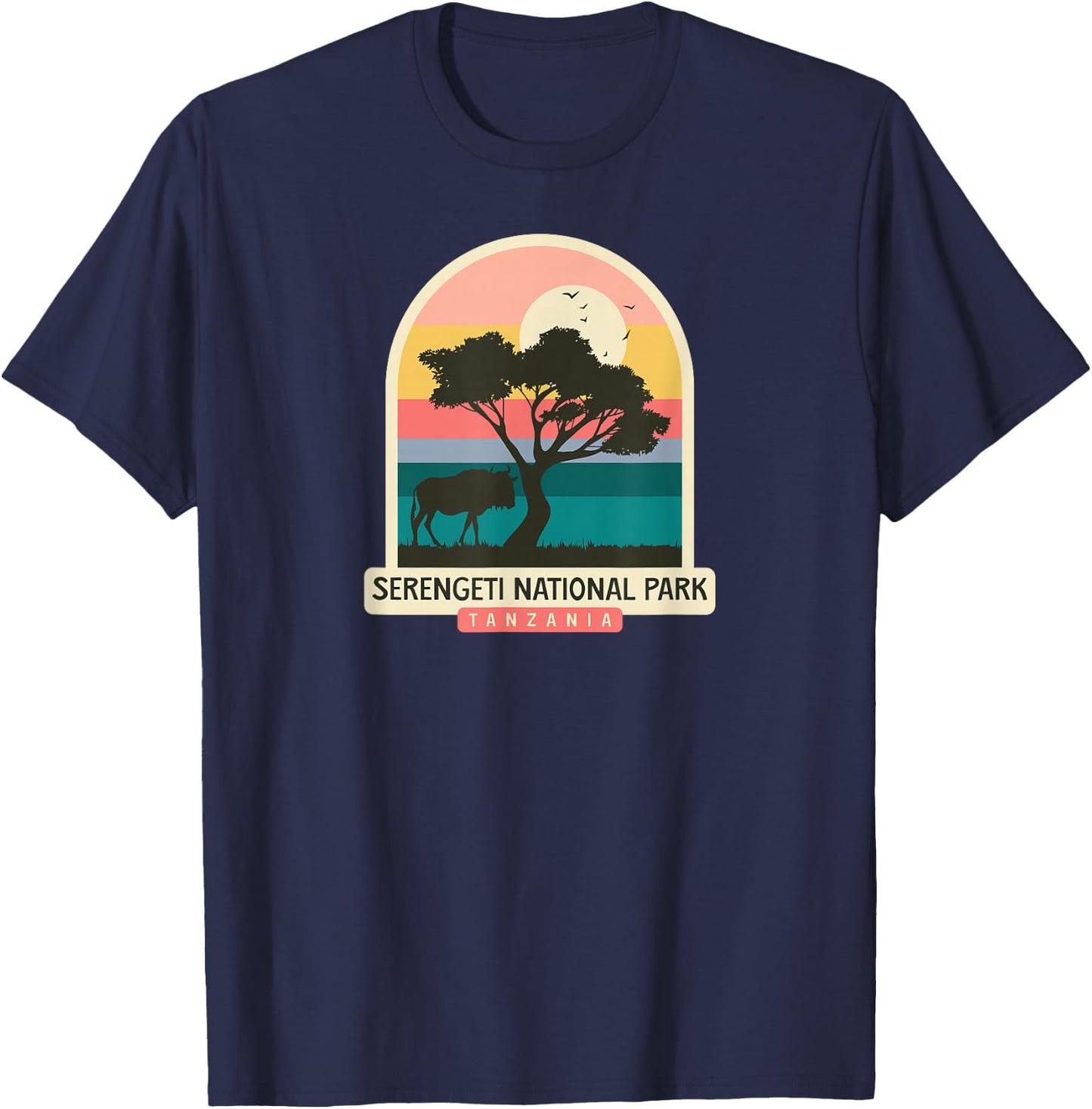 Serengeti National Park - Tanzania T-Shirt - T-Shirt | Navy