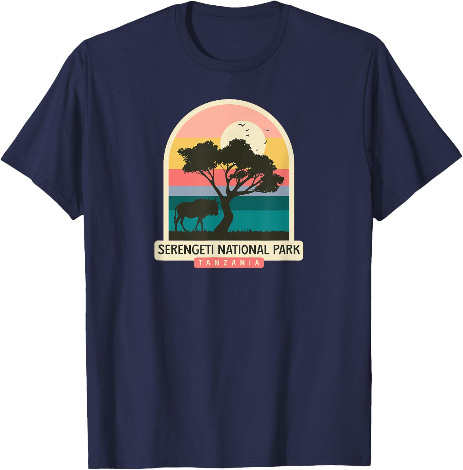 Serengeti National Park - Tanzania T-Shirt - T-Shirt | Navy