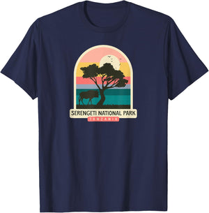 Serengeti National Park - Tanzania T-Shirt - T-Shirt | Navy