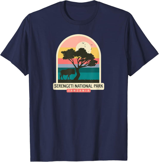 Serengeti National Park - Tanzania T-Shirt - T-Shirt | Navy