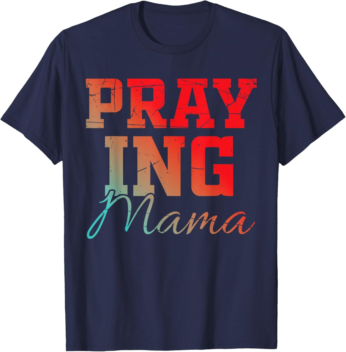 Faith Based Apparel Plus Size Christian Believer Mom 3x T-Shirt - T-Shirt | Navy