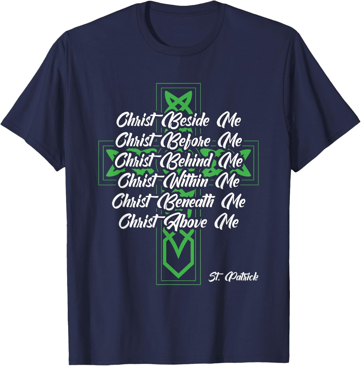 Jesus Christ Shenanigans Irish Christian St Patricks Day T-Shirt - T-Shirt | Navy