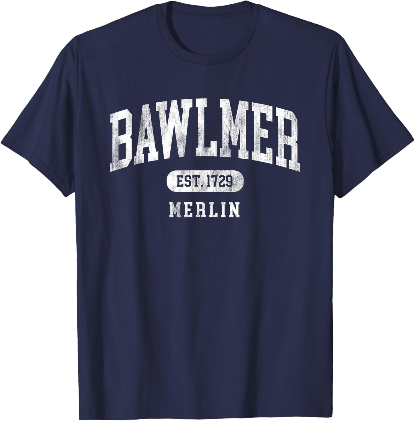 Bawlmer Merlin Charm City Funny Baltimore slang souvenir T-Shirt - T-Shirt | Navy