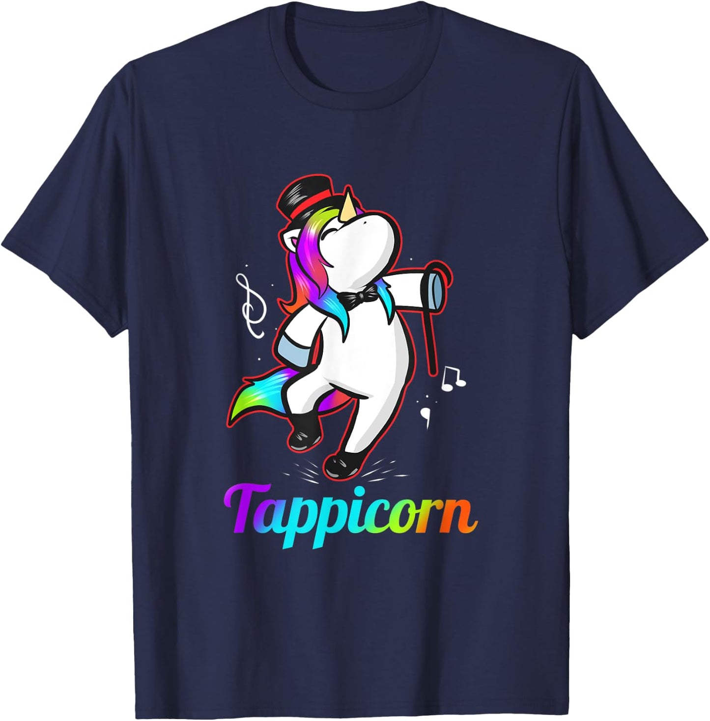 Tappicorn - Funny Tap Dance Unicorn T-Shirt - T-Shirt | Navy