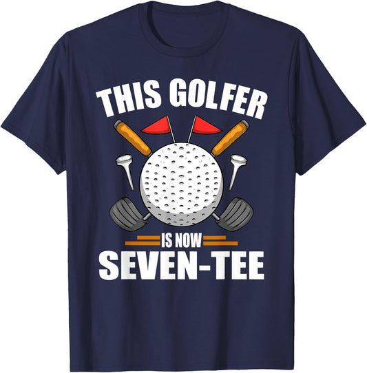 Birthday Golf Shirts 70th Year Old Golfer Golfing T-Shirt - T-Shirt | Navy
