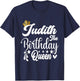 Judith The Birthday Queen Happy Birthday Shirt T-Shirt - T-Shirt | Navy