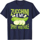 Zucchini Is My Spirit Vegetable Vegan Vegetable T-Shirt - T-Shirt | Navy
