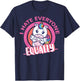 I Hate Everyone Equally People Suck Antisocial Unicorn Funny T-Shirt - T-Shirt | Navy