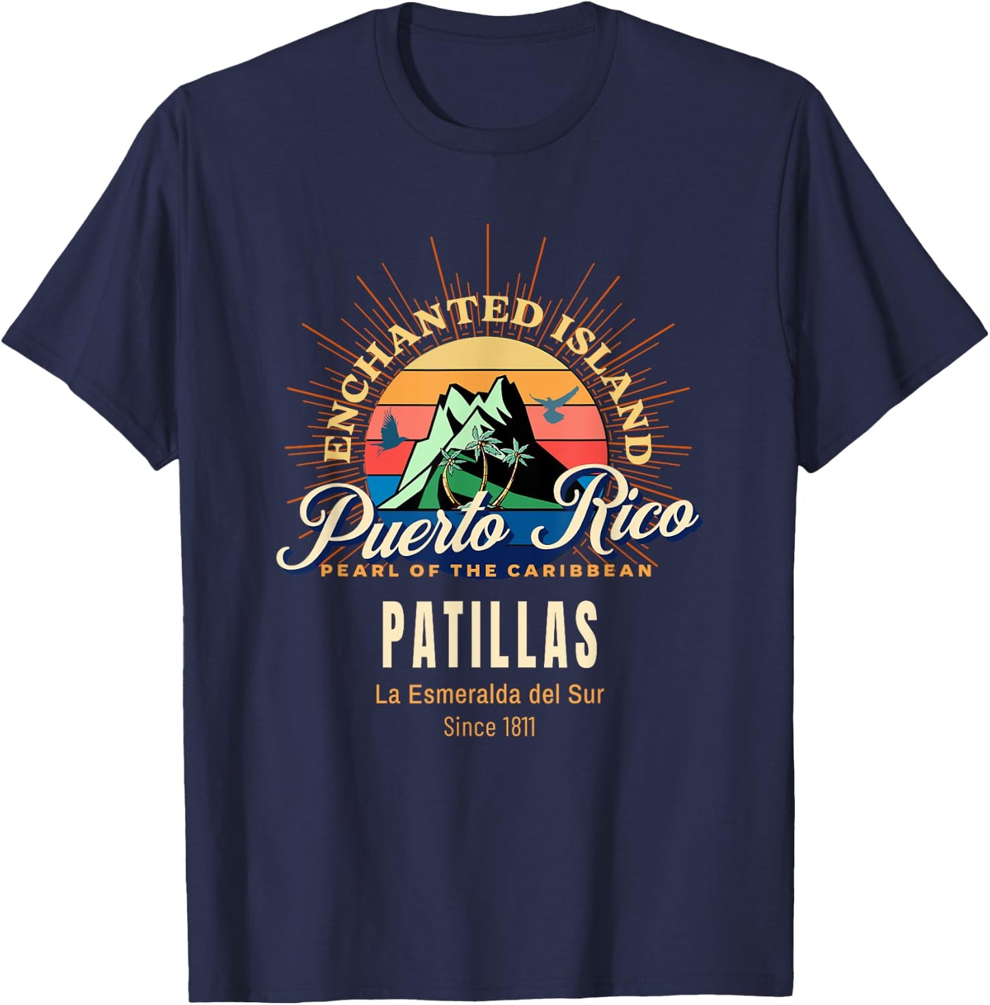 Patillas Towns Pueblos City Puerto Rico for Puerto Ricans T-Shirt - T-Shirt | Navy