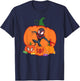 Marvel Spider-Man Miles Morales Halloween with Pumpkins T-Shirt - T-Shirt | Navy