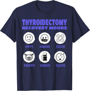 Funny Thyroidectomy And Thyroid Removal Surgery T-Shirt - T-Shirt | Navy