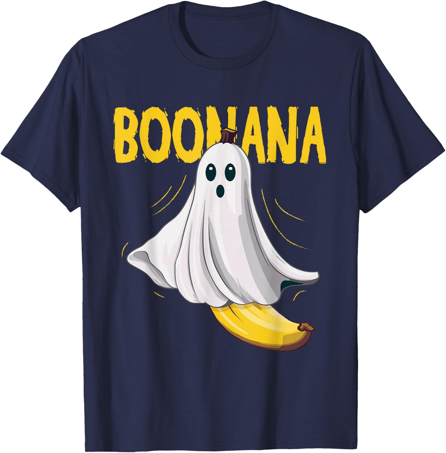 Boonana Ghost Banana Costume Adult Toddler Kids Halloween T-Shirt - T-Shirt | Navy