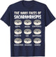 The Many Faces Of Sacabambaspis Funny Fish Meme T-Shirt - T-Shirt | Navy