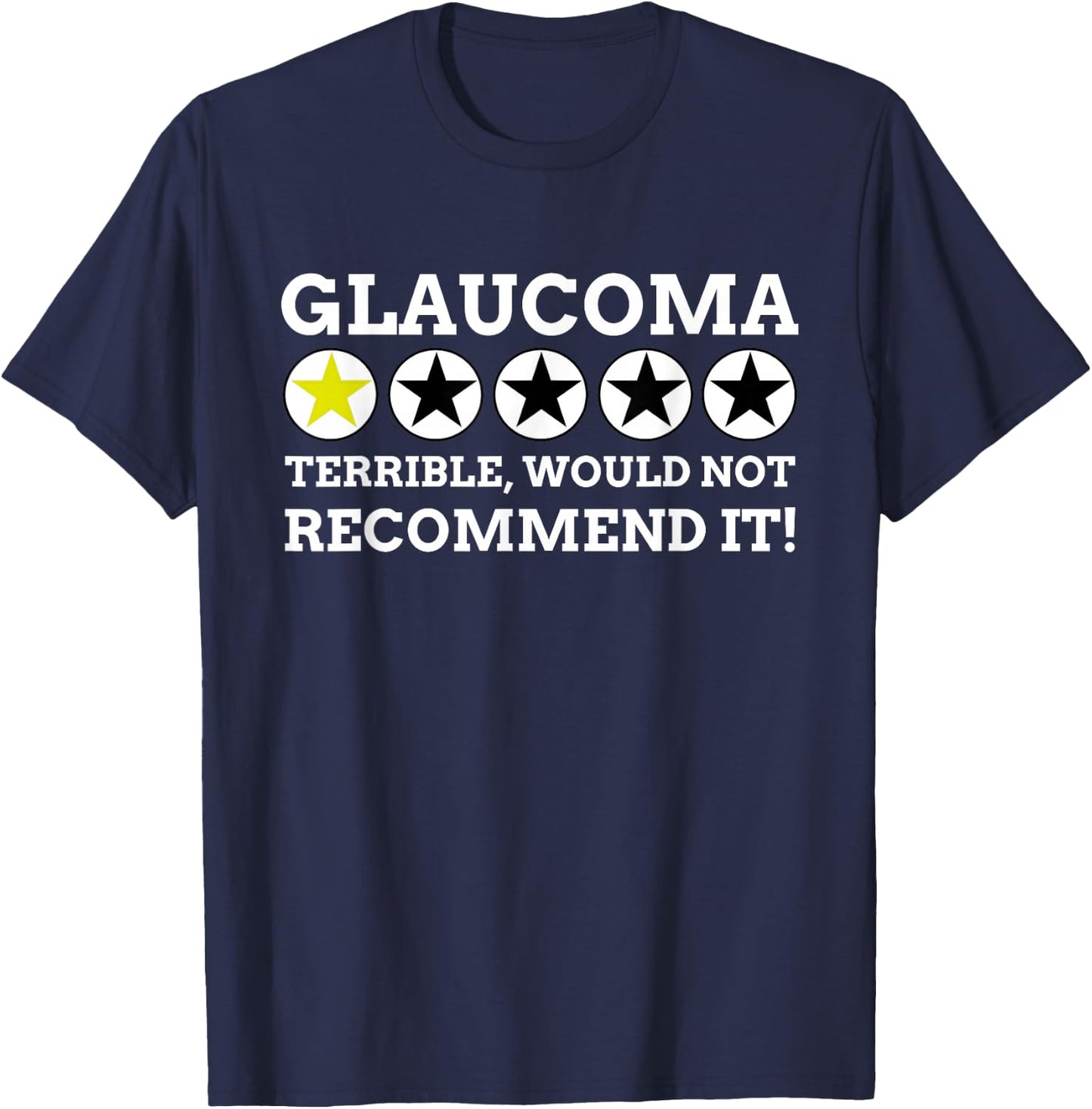 Hilarious Eye Surgery Gifts & Funny Glaucoma T-Shirt - T-Shirt | Navy