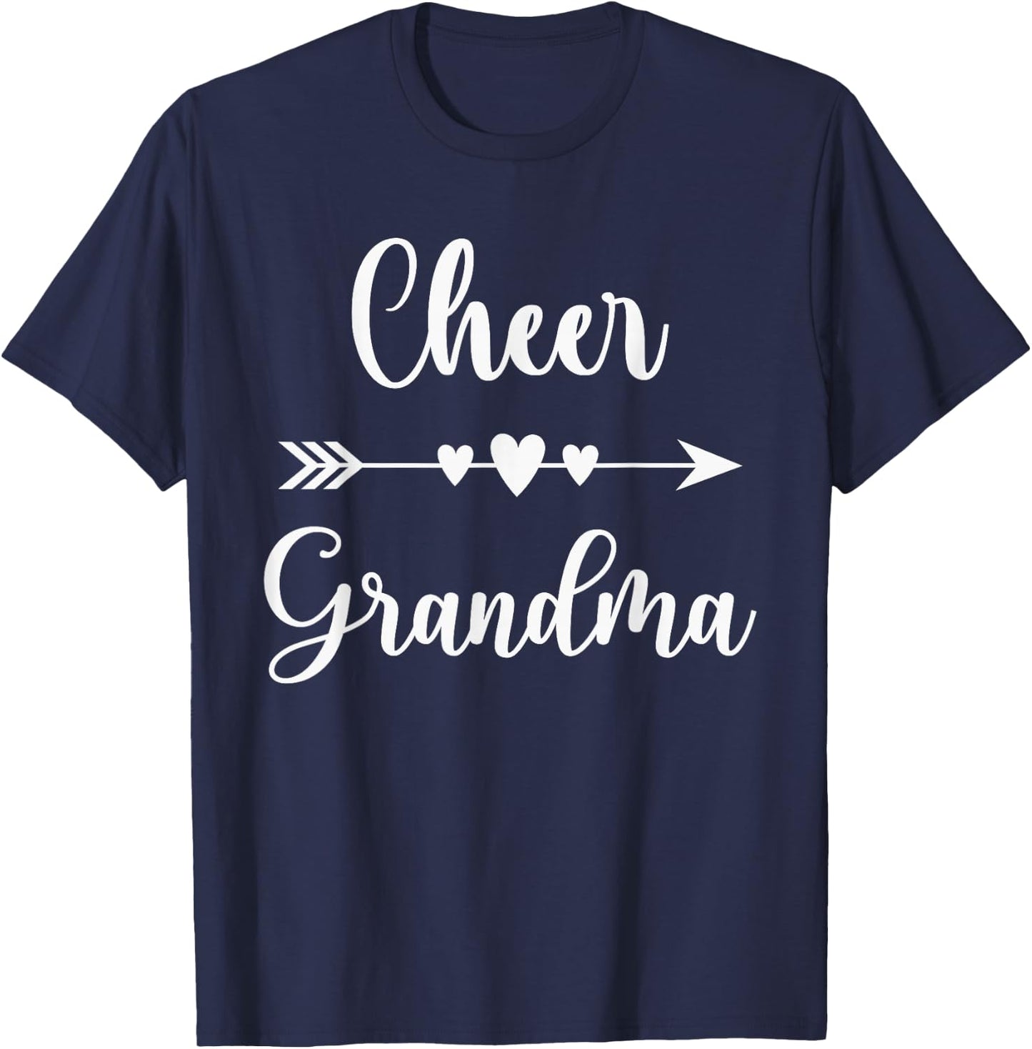 Cheerleading Grandma Cheerleader Cheerleading Grandmother T-Shirt - T-Shirt | Navy