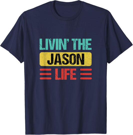 Jason Name T-Shirt - T-Shirt | Navy