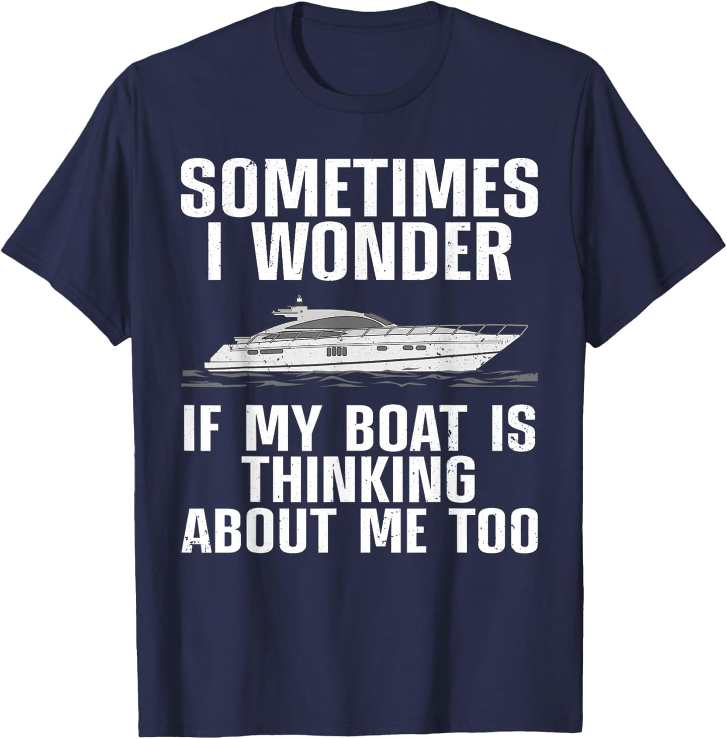 Funny Boat Art Women Boating Watercraft Boat Owner T-Shirt - T-Shirt | Navy